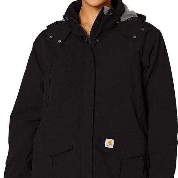 Carhartt Women's Hooded Shoreline Jacket Size Large Black - Picture 8 of 8